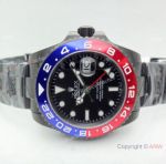 All Black Rolex Replica GMT-MASTER II Watch Pepsi Ceramic Bezel